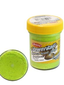 Паста за пъстърва Berkley Powerbait Natural Scent Glitter Chartreuse – Crustacea /мида/
