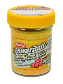 Паста за пъстърва Berkley PowerBait Natural Scent Glitter Salmon Egg