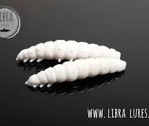Libra Lures LARVA 30 Силиконова примамка ларва 001 White