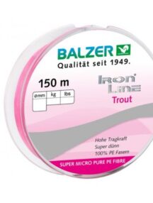 Плетено влакно Balzer IRON LINE TROUT X3 PINK – 150м