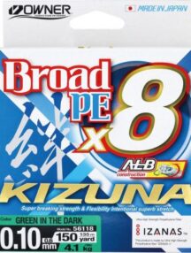 Плетено влакно Owner KIZUNA X8 GREEN – 135м