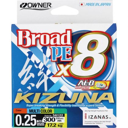 Плетено влакно Owner KIZUNA X8 MULTICOLOR - 300м - Image 9