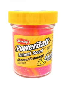 Плуваща паста за пъстърва Berkley PowerBait Natural Glitter – Cheese / Sherbet (50g)